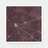 Serviette En Papier Web gothique argenté désorganisé (Devant)