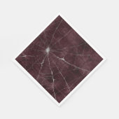 Serviette En Papier Web gothique argenté désorganisé (Coin)