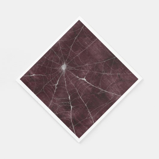 Serviette En Papier Web gothique argenté désorganisé (Coin)