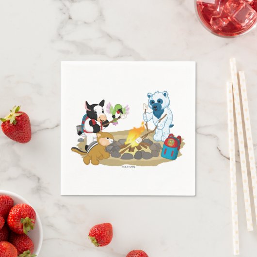 Serviette En Papier Webkinz | Campfire Marshmallows (En situation)