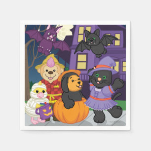 Serviette En Papier Webkinz Halloween Trick ou Treat
