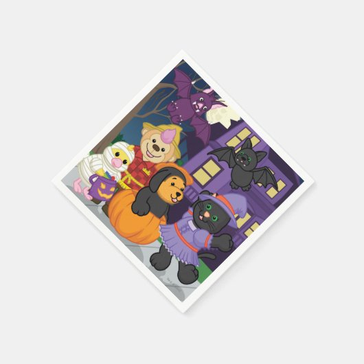 Serviette En Papier Webkinz Halloween Trick ou Treat (Coin)