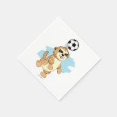 Serviette En Papier Webkinz | Meerkat Jouer au football (Coin)