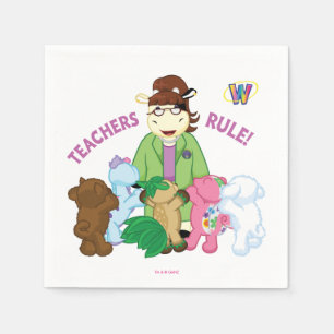 Serviette En Papier Webkinz : Règle de professeurs !