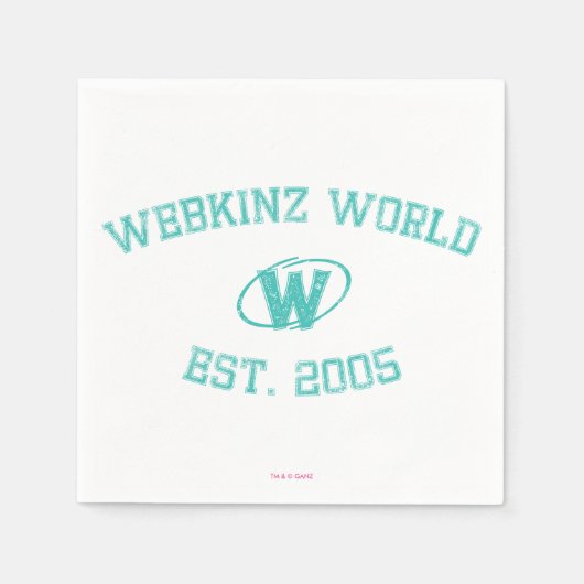 Serviette En Papier Webkinz World Est. 2005 (Devant)