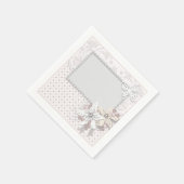 Serviette En Papier Wedding bouquet (Coin)