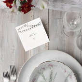 Serviette En Papier Wedding Cocktail Napkin with String Lights