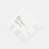 Serviette En Papier Wedding Napkins, The night before, Wedding (Coin)