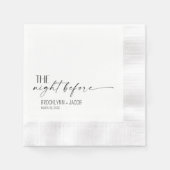 Serviette En Papier Wedding Napkins, The night before, Wedding (Devant)