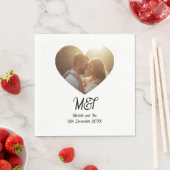 Serviette En Papier Wedding or engagement personalised napkins (En situation)