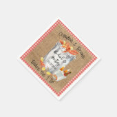 Serviette En Papier Wedding shower de l'écrevisse (Coin)