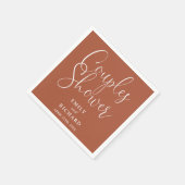 Serviette En Papier Wedding shower nuptiale des couples élégants de Te (Coin)