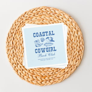 Serviette En Papier Week-end de célibataire de cowgirl côtière