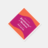 Serviette En Papier Week-end de célibataire rétro Coucher de soleil ro (Coin)