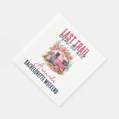 Serviette En Papier Week-end de fête de Bachelorette Last Trail en gla (Coin)