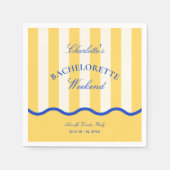 Serviette En Papier Week-end de fête pour une future mariée en été mod (Devant)