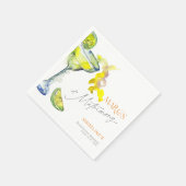 Serviette En Papier Week-end de Fille Élégant Margs & Matrimony (Coin)