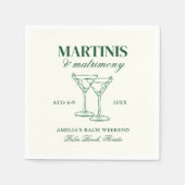 Serviette En Papier Week-end de maris et mariage (Devant)