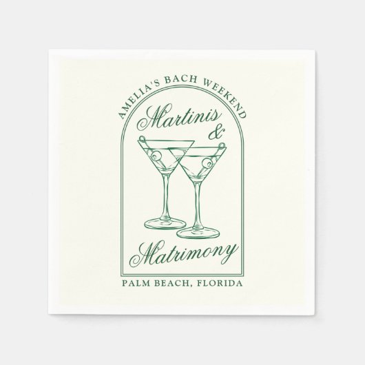 Serviette En Papier Week-end de maris et mariage (Devant)