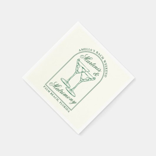 Serviette En Papier Week-end de maris et mariage (Coin)