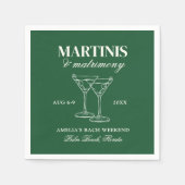 Serviette En Papier Week-end de maris et mariage (Devant)