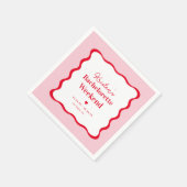 Serviette En Papier Week-end d'enterrement de vie de jeune fille rétro (Coin)