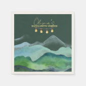 Serviette En Papier Week-end EVJF en camping (Devant)