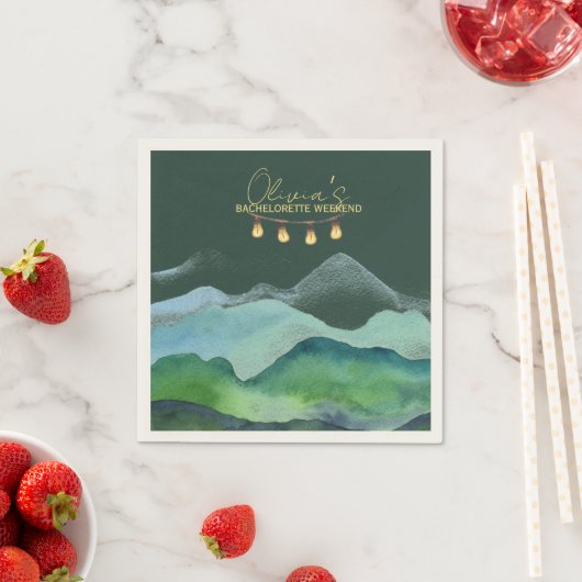 Serviette En Papier Week-end EVJF en camping (En situation)