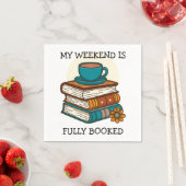 Serviette En Papier Week-end Les Amateurs De Livre Entièrement Réservé (En situation)