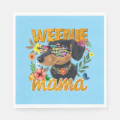 SERVIETTE EN PAPIER WEENIE MAMA PAPIER NAPKINS (Devant)