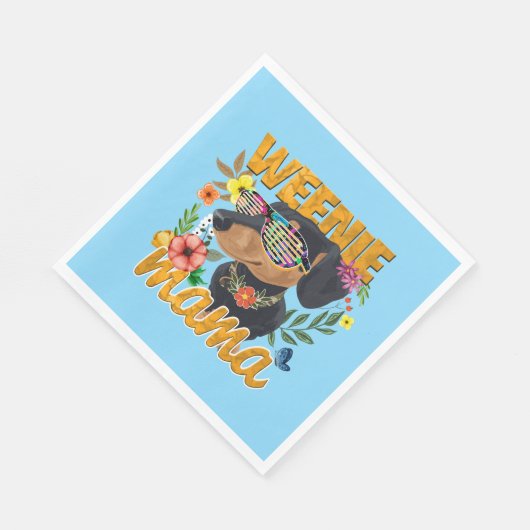 SERVIETTE EN PAPIER WEENIE MAMA PAPIER NAPKINS (Coin)