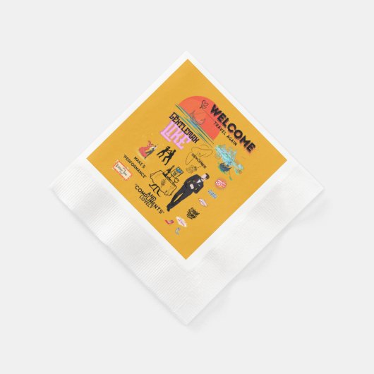 SERVIETTE EN PAPIER WELCOME AGAIN (Coin)