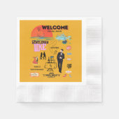 SERVIETTE EN PAPIER WELCOME AGAIN (Devant)