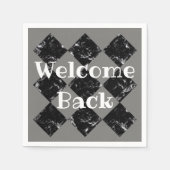 Serviette En Papier Welcome Back Business Black Diamond Professional (Devant)