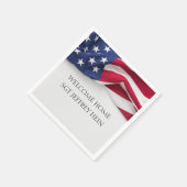 Serviette En Papier Welcome Home USA Flag Military Party (Coin)