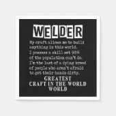 Serviette En Papier Welder Craft Profession Welding Weld Metal Gift (Devant)
