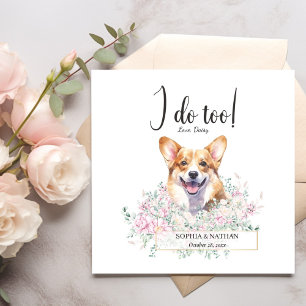 Serviette En Papier Welsh Corgi Chien Mariage Cocktail Napkins