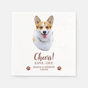 Serviette En Papier Welsh Corgi Chien Salutation personnalisée