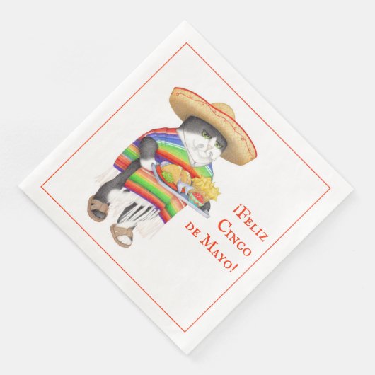 Serviette En Papier WENDELITO Cinco de Mayo Dîner standard Napkin (Coin)