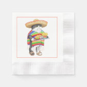 Serviette En Papier WENDELITO Cocktail à l'encre Napkin (Devant)