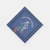 Serviette En Papier Werewolf Skeleton on a BMX Bike Personalized (Coin)