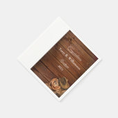 Serviette En Papier Western Casquette et Lasso Graduation Party (Coin)