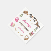 Serviette En Papier Western Cowboy fête d'anniversaire (Coin)