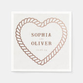 Serviette En Papier Western Cowboy Pays Mariage rustique (Devant)