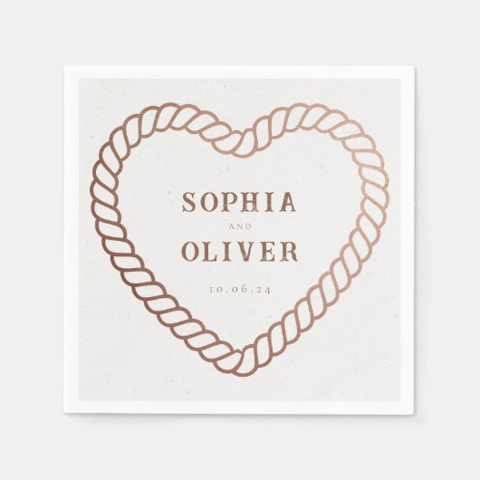 Serviette En Papier Western Cowboy Pays Mariage rustique (Devant)