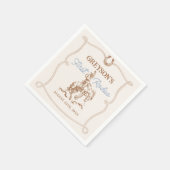 Serviette En Papier Western Cowboy Premier Rodéo 1er Anniversaire (Coin)