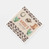 Serviette En Papier Western Cowboy Premier Rodeo Boys Anniversaire (Coin)