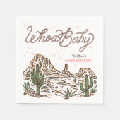 Serviette En Papier Western Cowgirl Girl Baby Shower (Devant)