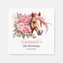 Western Cowgirl Horse fête d'anniversaire