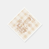 Serviette En Papier Western Dernier Rodeo Bachelorette Party (Coin)